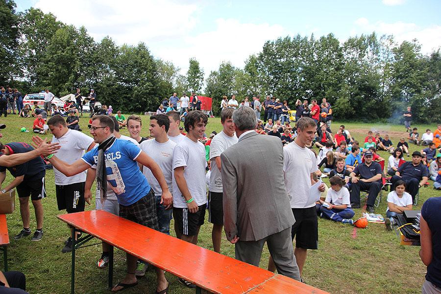 Abbau und Siegerehrung