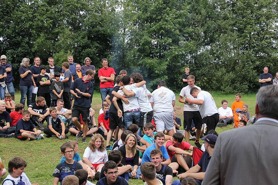 Abbau und Siegerehrung