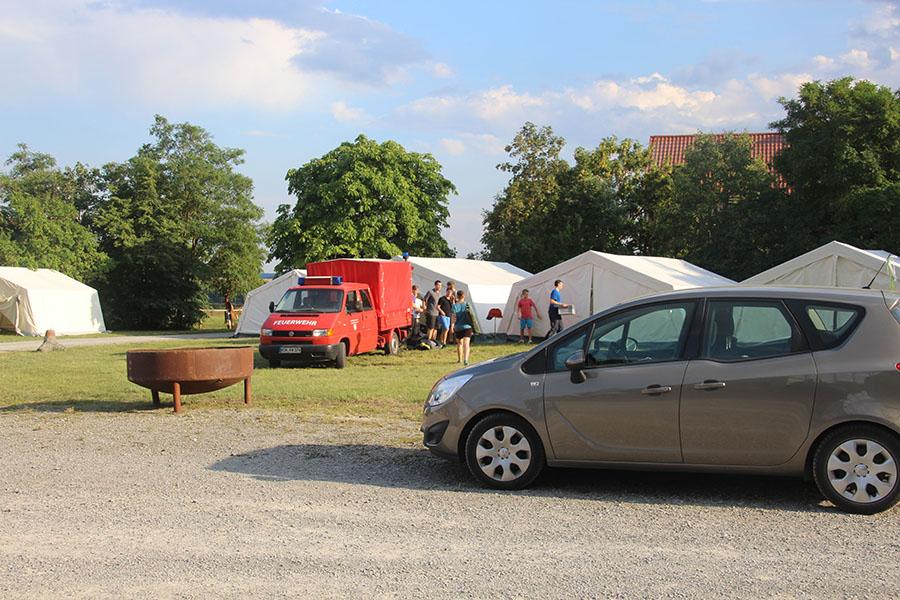 Zeltlager Aufbau