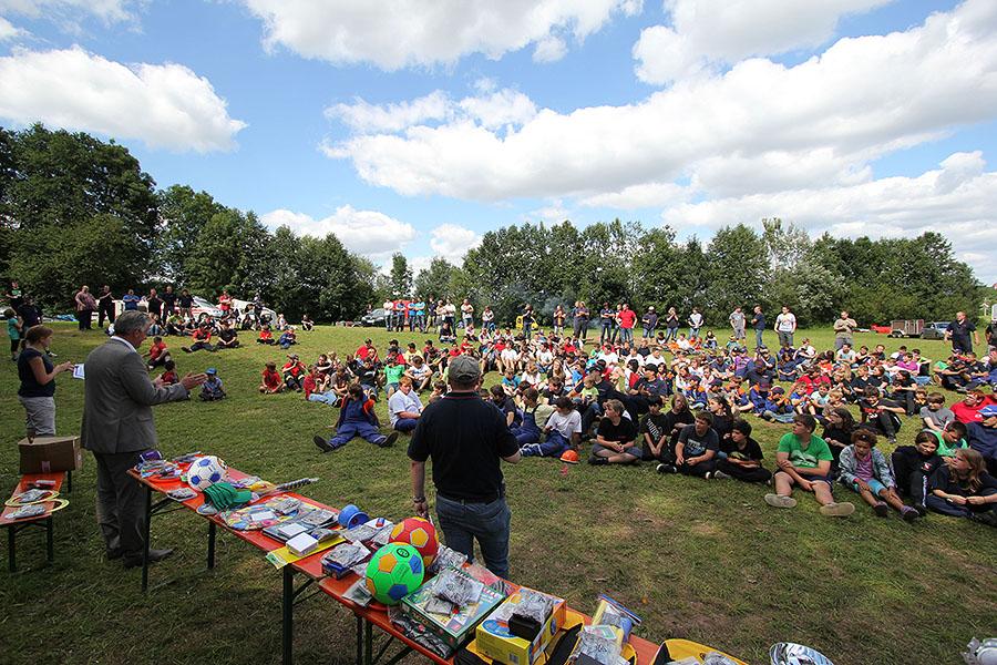 Abbau und Siegerehrung