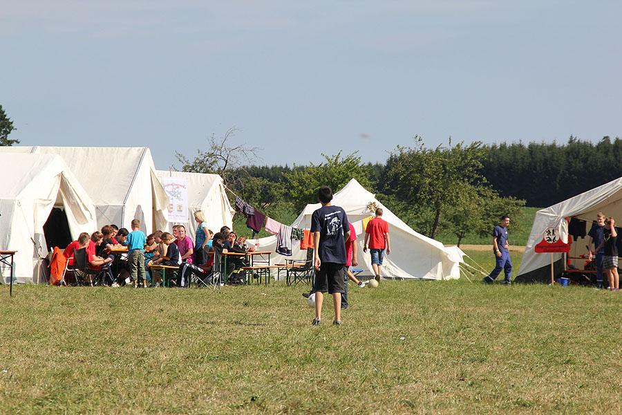 Zeltlager in Scheidental
