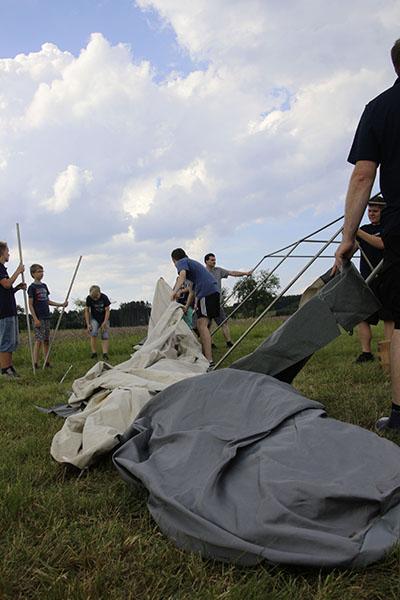 Zeltlager in Scheidental
