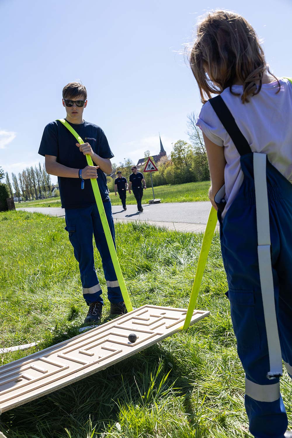 Die Spielstationen bei 50 Jahre Jugendfeuerwehr Neckar-Odenwald-Kreis