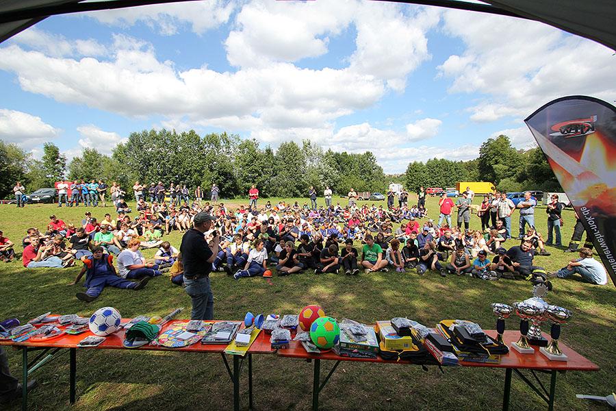 Abbau und Siegerehrung