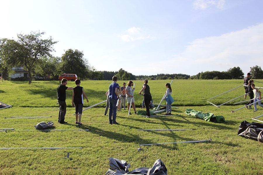 Aufbau in Laudenberg