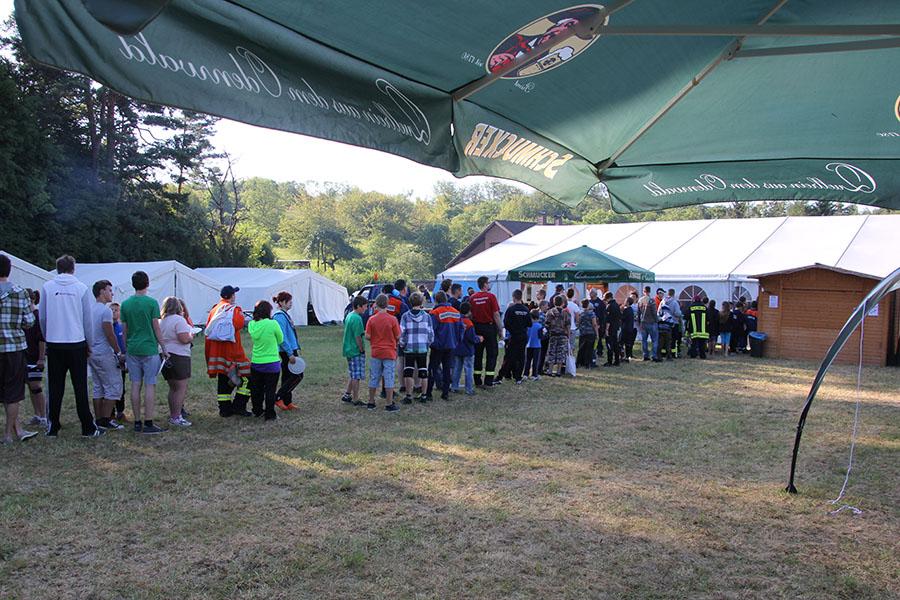 Zeltlager in Hettingen