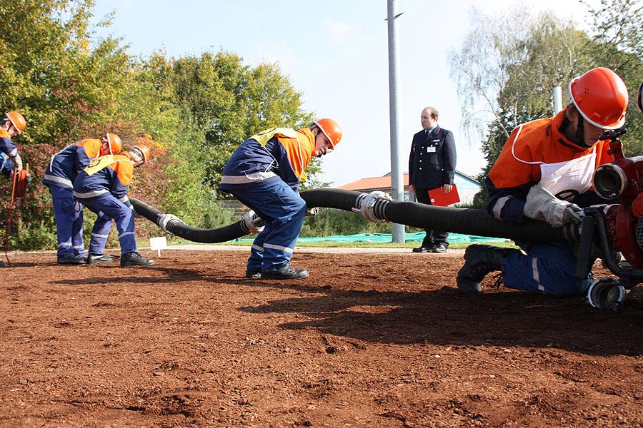 Löschangriff bei der Jugendleistungsspange in Buchen