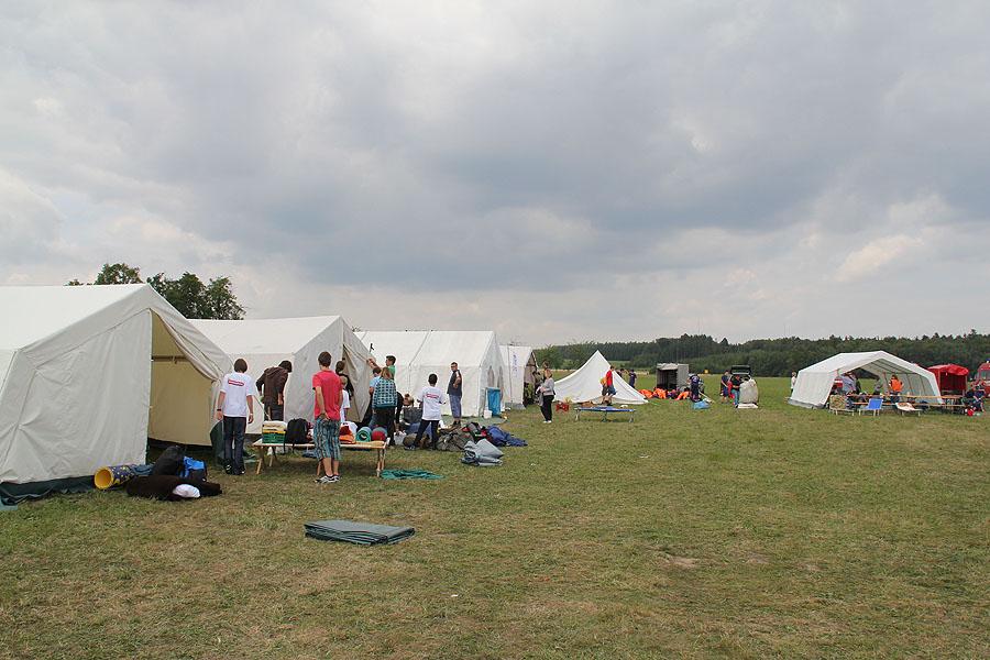 Zeltlager in Scheidental