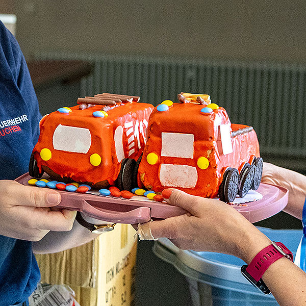 Geburtstagskuchen zum 50. Geburtstag der Jugendfeuerwehr Neckar-Odenwald-Kreis