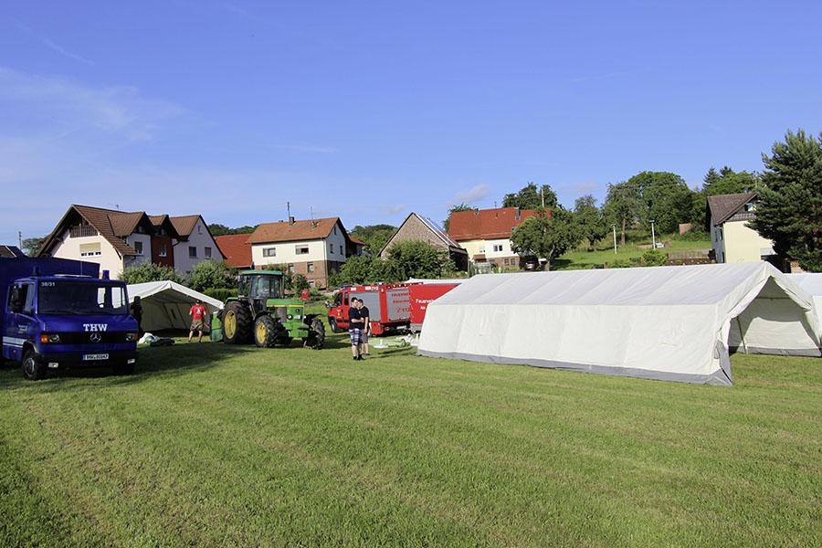 Aufbau in Laudenberg