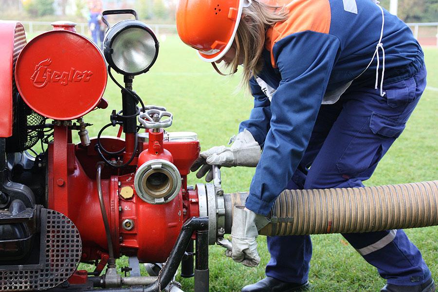 Löschangriff bei der Jugendleistungsspange in Buchen