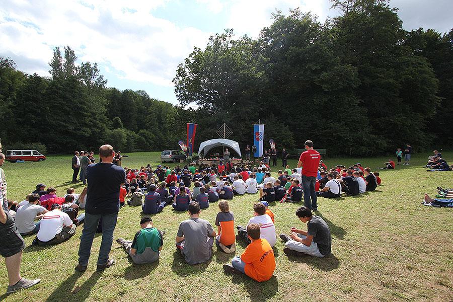 Abbau und Siegerehrung