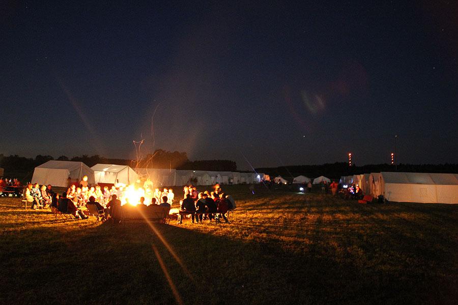 Zeltlager in Scheidental