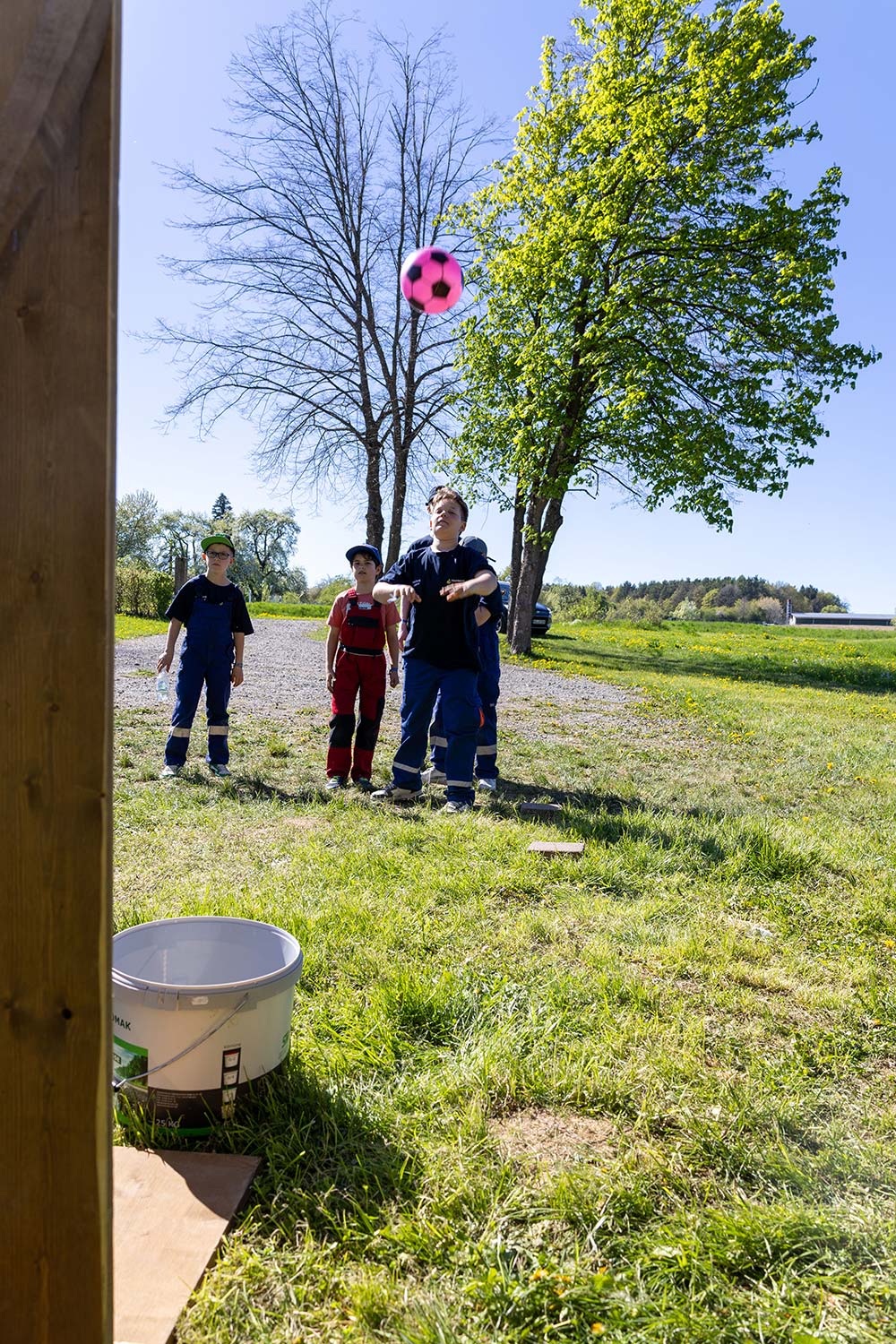 Die Spielstationen bei 50 Jahre Jugendfeuerwehr Neckar-Odenwald-Kreis
