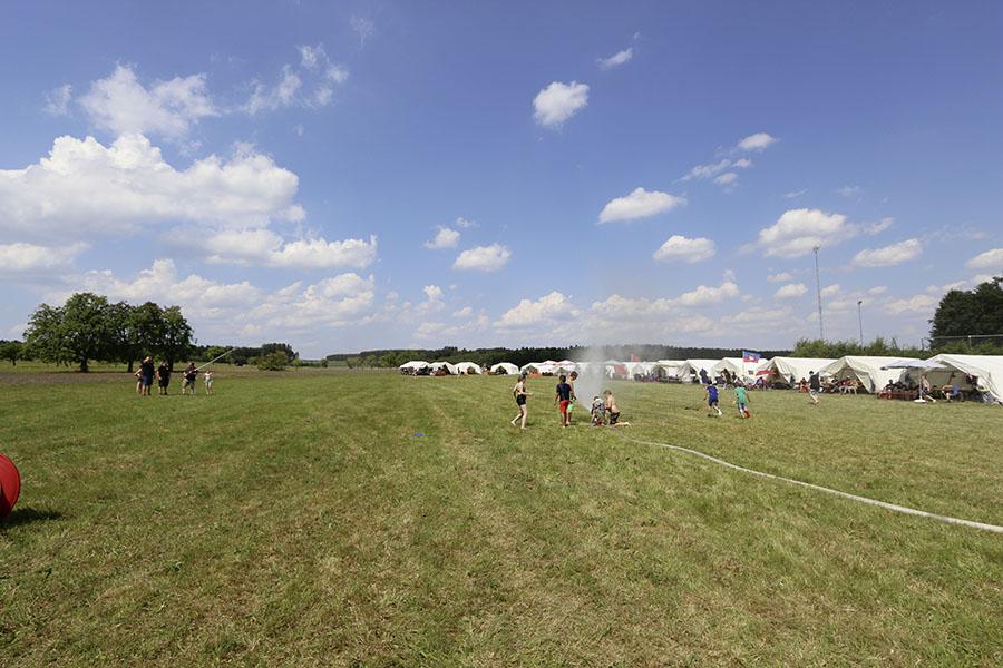 Zeltlager in Scheidental