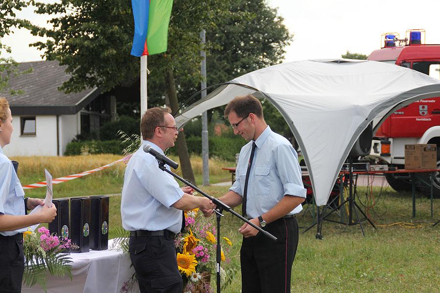 Ehrungen beim Zeltlager