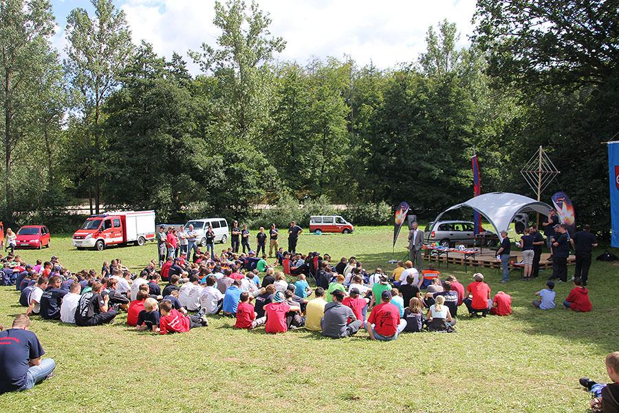 Abbau und Siegerehrung