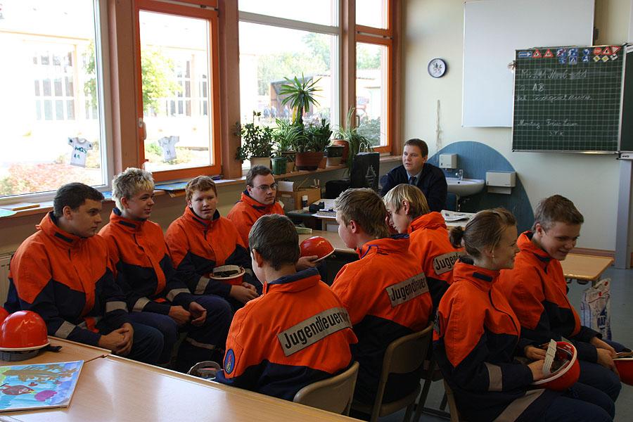 Fragenbeantwortung bei der Jugendleistungsspange in Buchen