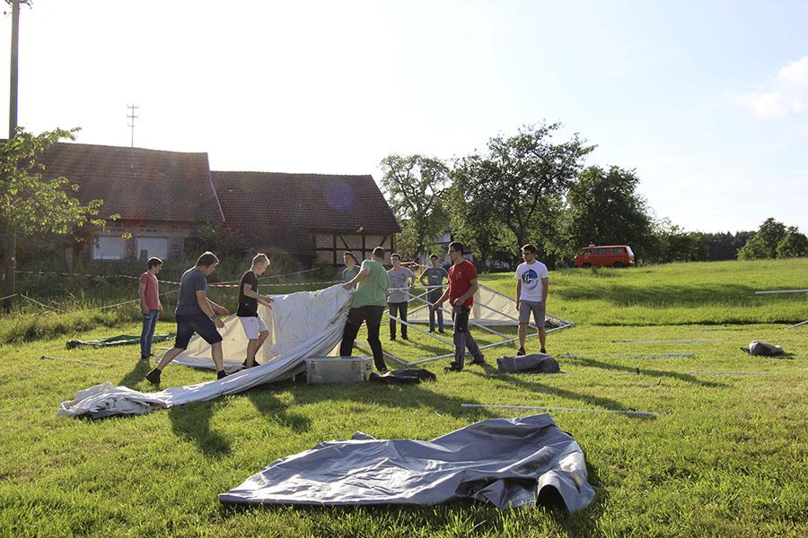 Aufbau in Laudenberg