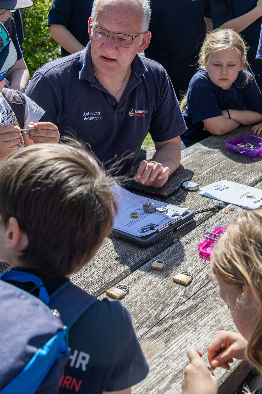 Die Spielstationen bei 50 Jahre Jugendfeuerwehr Neckar-Odenwald-Kreis