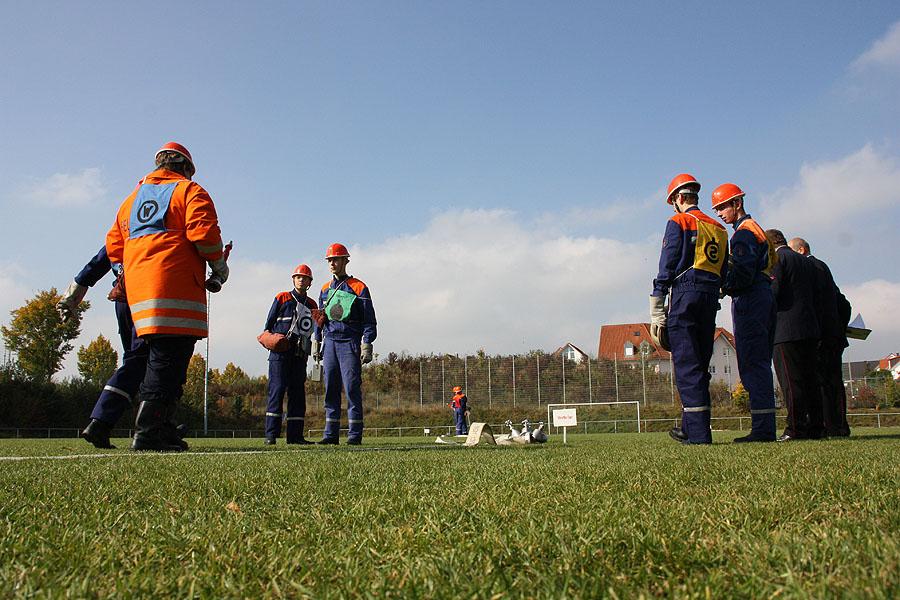 Löschangriff bei der Jugendleistungsspange in Buchen